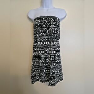 Mossimo Strapless Tribal Print Boho Mini Dress, Size Medium